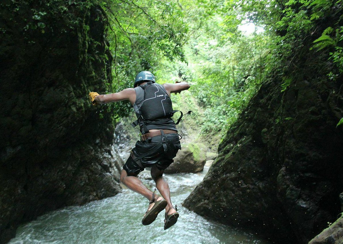 Arenal Gravity Falls Waterfall Jumping 2